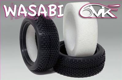 Pneus 1/10 WASABI  Avant 4x4 - SILVER (la paire + mousse blanche)