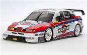 Carrosserie Alfa 155 V6 Martini transparente avec stickers