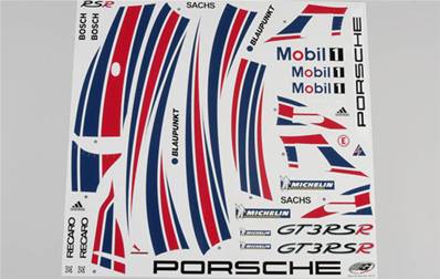 STICKER TEAM PORSCHE GT3