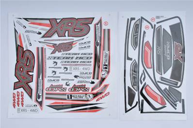 SET COMPLET DE STICKERS MCD XR5